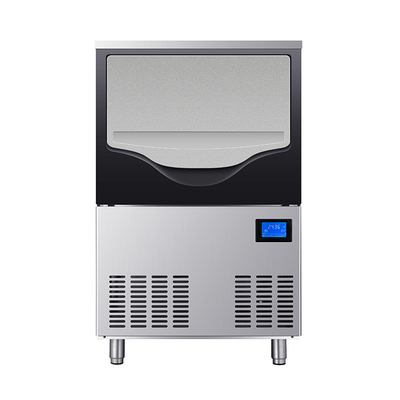 Ahorro de espacio Máquina automática de hielo de media luna 50 kg Capacidad de almacenamiento de hielo R22 refrigerante