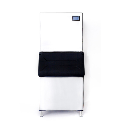 280kg/24hrs Refrigeración por agua Creciente fabricante de cubos de hielo con panel de control de touchpad eléctrico