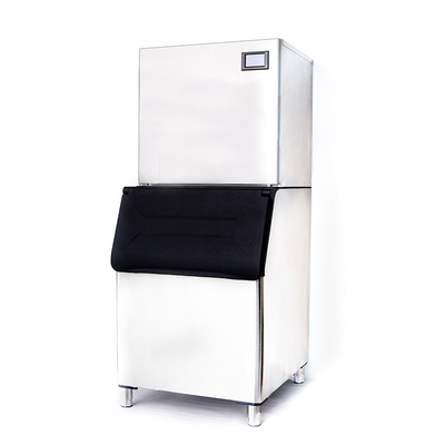 Máquina de hielo de media luna de tipo comercial de 220V con refrigeración de agua cristalina clara de 400 kg