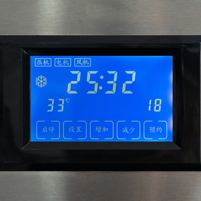 Máquina para hacer hielo de gran potencia con panel LCD avanzado y 465 kg de rendimiento