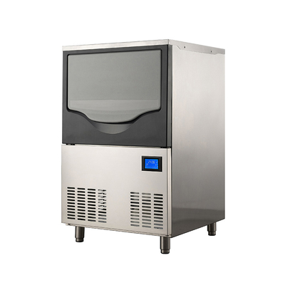 Ahorro de espacio Máquina automática de hielo de media luna 50 kg Capacidad de almacenamiento de hielo R22 refrigerante
