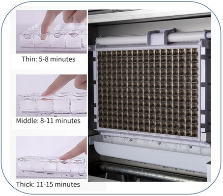Máquina para hacer cubos de hielo de 500 kg/24h con certificación CB CE RoHS y tamaño 1236*600*670mm