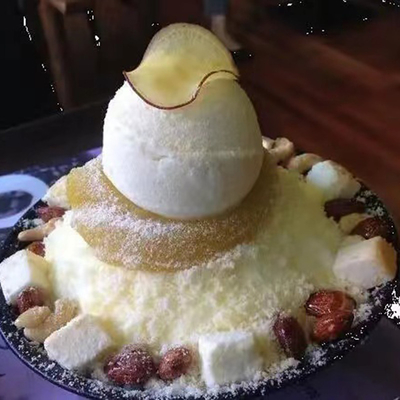 Capacidad diaria de almacenamiento de hielo de 68 kg Personaliza la máquina de afeitar hielo Bingsu con competitivo