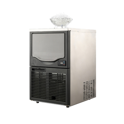 Corriente eléctrica 2.8A Máquina para hacer hielo de comida rápida 80 kg por día