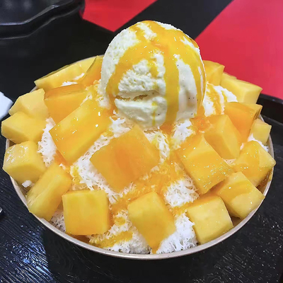 Máquina de hielo de cristal LZ-520 de 220 kg de rendimiento 1280W Nieve y hielo para Bingsu