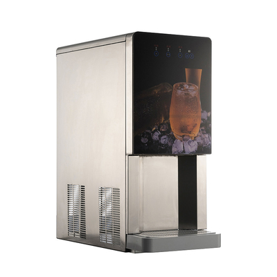 KS-120 Fabricante de hielo 120 kg por día fácil de operar con dispensador de agua y 4 kg de almacenamiento de hielo