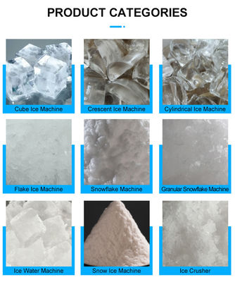 Tiendas de impresión Copeland Compresor LZ-350 Diseño Granular Máquina de hielo para almacenamiento de alimentos