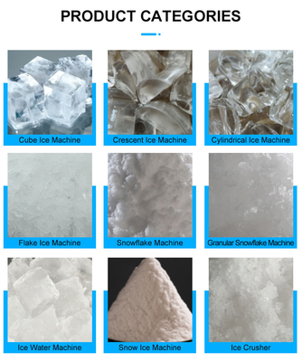Máquina de hielo granular LZ-1000 de alta productividad de 500 kg al día para almacenamiento de alimentos