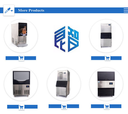 220V Embraco compresor LZ-120 máquina de hacer helados transparentes para la producción de mariscos