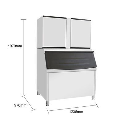 60HZ LZ-3300 Fabricante de hielo de cubo con capacidad de almacenamiento de hielo de 500KG y 13A de corriente eléctrica