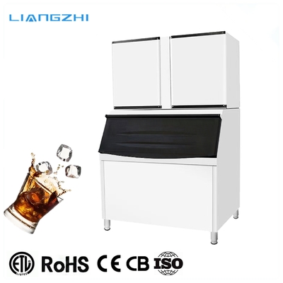 Máquina de fabricación de cubos de hielo de 380V comercial de 900 kg 1236*600*670mm, 1230*960*1230mm